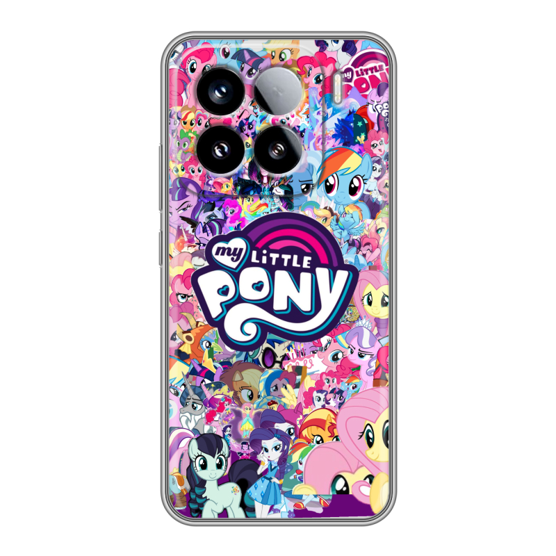 Силиконовый чехол на Xiaomi 15 с принтом My little pony Дружба чудо Силиконовый чехол на Xiaomi 15 с принтом My little pony Дружба чудо