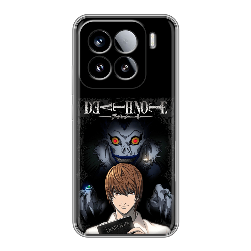 Силиконовый чехол на Xiaomi 15 с принтом Death note Тетрадь смерти Силиконовый чехол на Xiaomi 15 с принтом Death note Тетрадь смерти