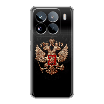 Силиконовый чехол на Xiaomi 15 Pro с принтом Герб России