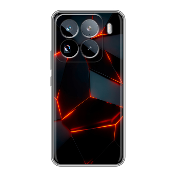 Силиконовый чехол на Xiaomi 15 Pro с принтом Яркие абстракции