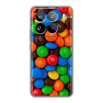 Силиконовый чехол на Xiaomi 15 Pro с принтом Конфеты