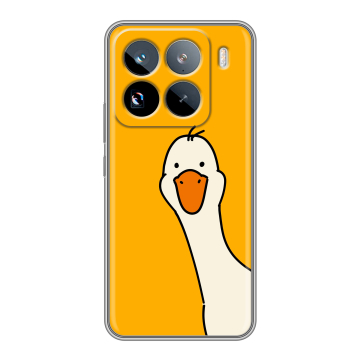 Силиконовый чехол на Xiaomi 15 Pro с принтом Утка Силиконовый чехол на Xiaomi 15 Pro с принтом Утка