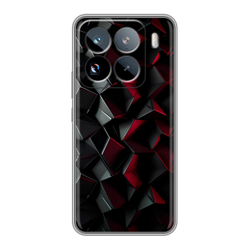 Силиконовый чехол на Xiaomi 15 Pro с принтом Абстракция