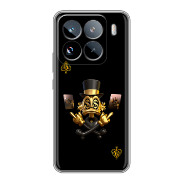 Силиконовый чехол на Xiaomi 15 Pro с принтом Золотой скрудж макдак Силиконовый чехол на Xiaomi 15 Pro с принтом Золотой скрудж макдак