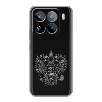 Силиконовый чехол на Xiaomi 15 Pro с принтом Герб России Силиконовый чехол на Xiaomi 15 Pro с принтом Герб России