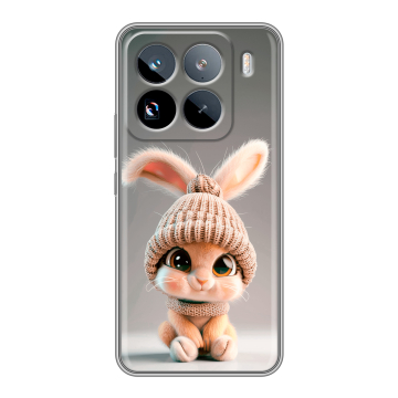 Силиконовый чехол на Xiaomi 15 Pro с принтом Кролик