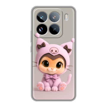 Силиконовый чехол на Xiaomi 15 Pro с принтом Куроми Kuromi Силиконовый чехол на Xiaomi 15 Pro с принтом Куроми Kuromi