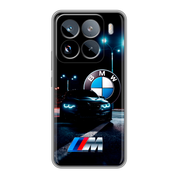 Силиконовый чехол на Xiaomi 15 Pro с принтом БМВ BMW