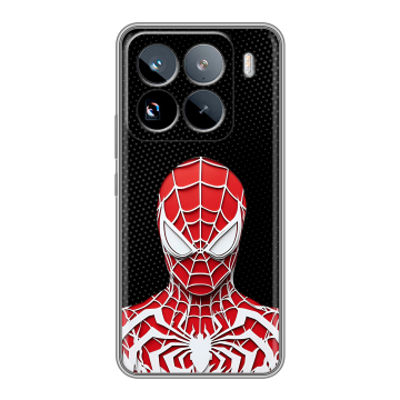 Силиконовый чехол на Xiaomi 15 Pro с принтом человек паук spiderman Силиконовый чехол на Xiaomi 15 Pro с принтом человек паук spiderman