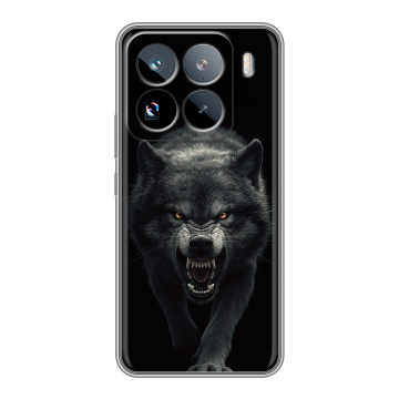 Силиконовый чехол на Xiaomi 15 Pro с принтом Волк Силиконовый чехол на Xiaomi 15 Pro с принтом Волк