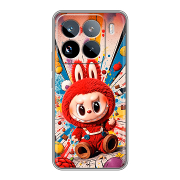 Силиконовый чехол на Xiaomi 15 Pro с принтом Labubu Лабубу Силиконовый чехол на Xiaomi 15 Pro с принтом Labubu Лабубу