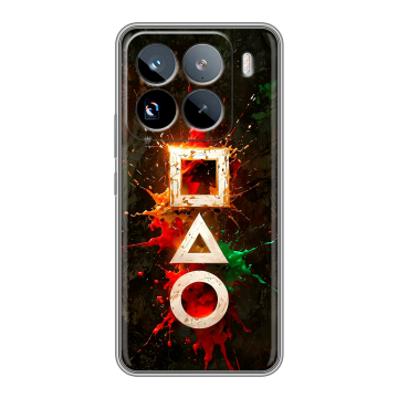 Силиконовый чехол на Xiaomi 15 Pro с принтом Squid Game Игра кальмара