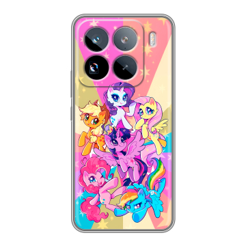 Силиконовый чехол на Xiaomi 15 Pro с принтом My little pony Дружба чудо Силиконовый чехол на Xiaomi 15 Pro с принтом My little pony Дружба чудо