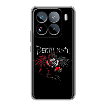 Силиконовый чехол на Xiaomi 15 Pro с принтом Death note Тетрадь смерти Силиконовый чехол на Xiaomi 15 Pro с принтом Death note Тетрадь смерти