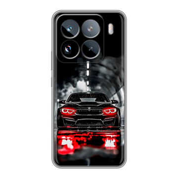 Силиконовый чехол на Xiaomi 15 Pro с принтом BMW БМВ