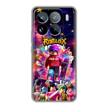Силиконовый чехол на Xiaomi 15 Pro с принтом Roblox Роблокс