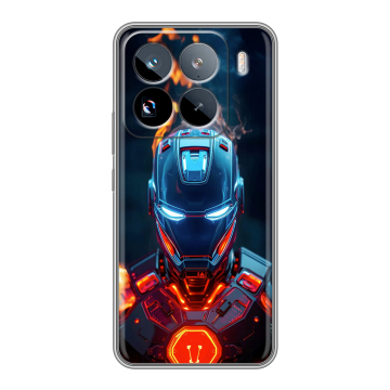 Силиконовый чехол на Xiaomi 15 Pro с принтом IronMan Железный человек Силиконовый чехол на Xiaomi 15 Pro с принтом IronMan Железный человек