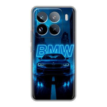 Силиконовый чехол на Xiaomi 15 Pro с принтом BMW БМВ