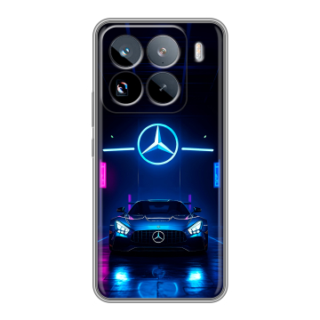 Силиконовый чехол на Xiaomi 15 Pro с принтом Mercedes Мерседес Силиконовый чехол на Xiaomi 15 Pro с принтом Mercedes Мерседес