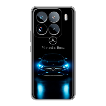 Силиконовый чехол на Xiaomi 15 Pro с принтом Mercedes Мерседес Силиконовый чехол на Xiaomi 15 Pro с принтом Mercedes Мерседес