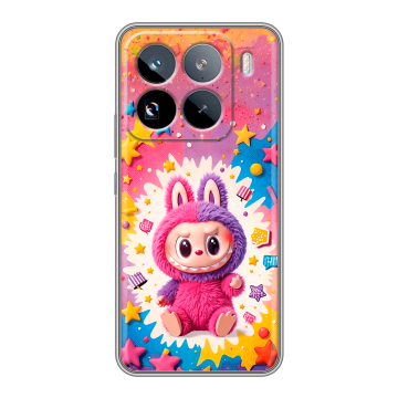 Силиконовый чехол на Xiaomi 15 Pro с принтом Labubu Лабубу Силиконовый чехол на Xiaomi 15 Pro с принтом Labubu Лабубу