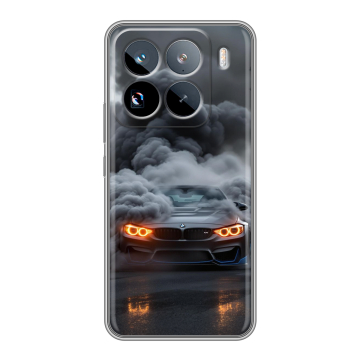 Силиконовый чехол на Xiaomi 15 Pro с принтом BMW БМВ