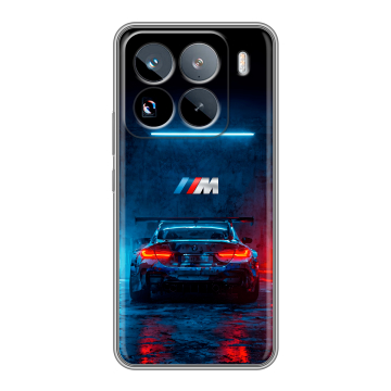 Силиконовый чехол на Xiaomi 15 Pro с принтом BMW БМВ Силиконовый чехол на Xiaomi 15 Pro с принтом BMW БМВ