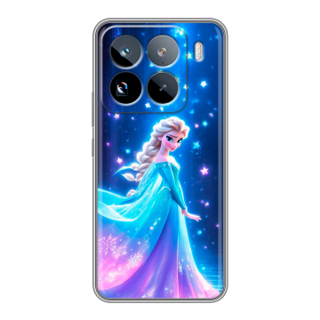 Силиконовый чехол на Xiaomi 15 Pro с принтом Холодное сердце Frozen