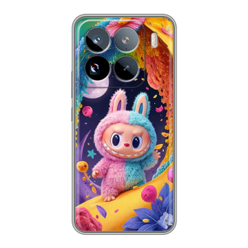 Силиконовый чехол на Xiaomi 15 Pro с принтом Labubu Лабубу Силиконовый чехол на Xiaomi 15 Pro с принтом Labubu Лабубу