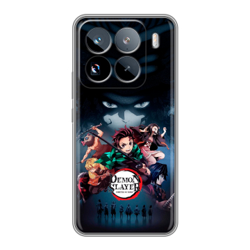 Силиконовый чехол на Xiaomi 15 Pro с принтом Demon Slayer Клинок рассекающий демонов Силиконовый чехол на Xiaomi 15 Pro с принтом Demon Slayer Клинок рассекающий демонов