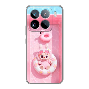 Силиконовый чехол на Xiaomi 15 Pro с принтом Labubu Лабубу Силиконовый чехол на Xiaomi 15 Pro с принтом Labubu Лабубу
