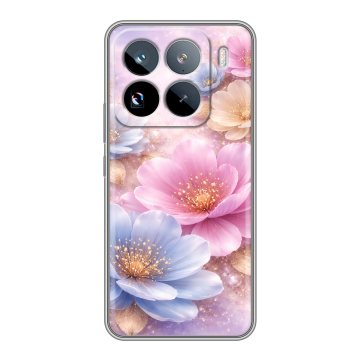 Силиконовый чехол на Xiaomi 15 Pro с принтом женский