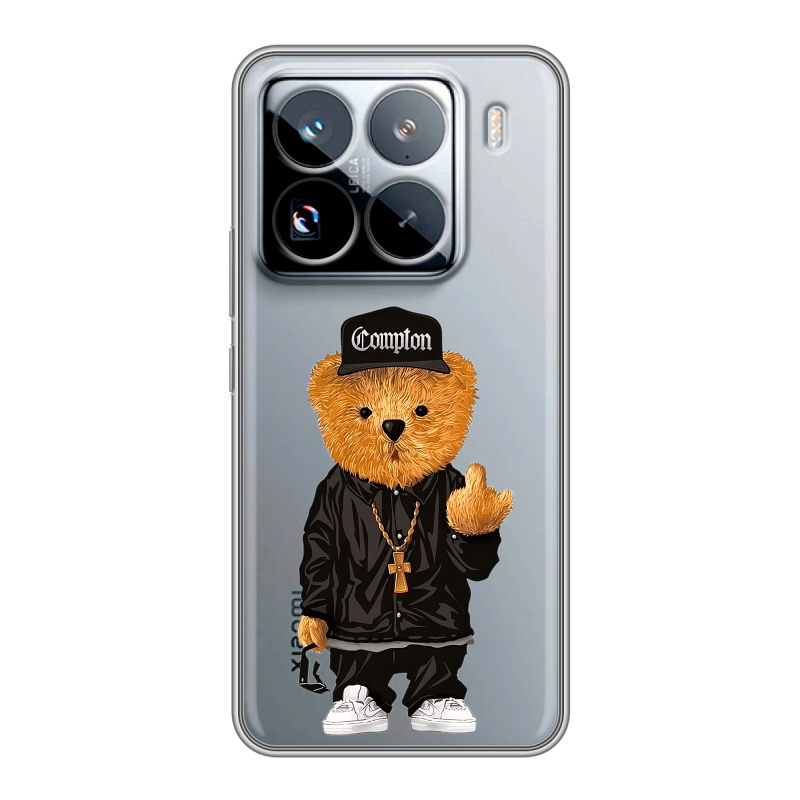 Силиконовый чехол на Xiaomi 15 Pro с принтом Плюшевый медведь Силиконовый чехол на Xiaomi 15 Pro с принтом Плюшевый медведь