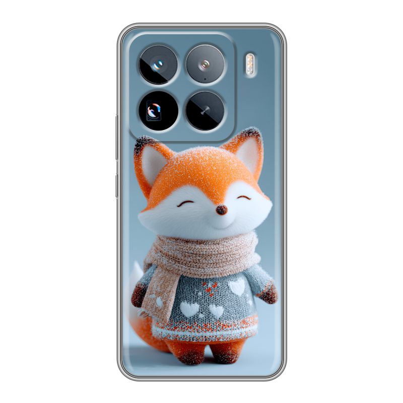 Силиконовый чехол на Xiaomi 15 Pro с принтом Лиса Силиконовый чехол на Xiaomi 15 Pro с принтом Лиса