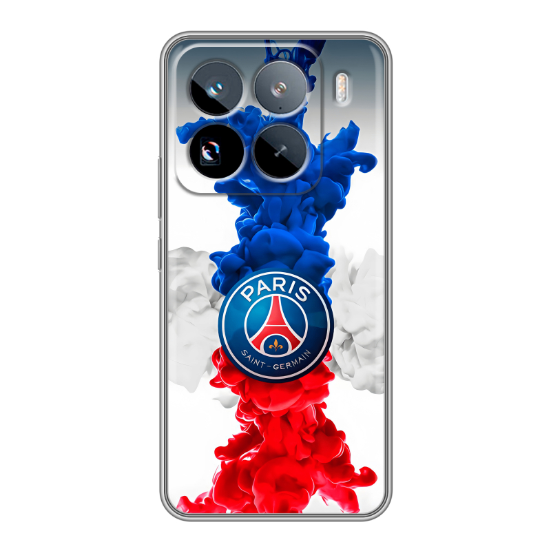 Силиконовый чехол на Xiaomi 15 Pro с принтом PSG ПСЖ Силиконовый чехол на Xiaomi 15 Pro с принтом PSG ПСЖ