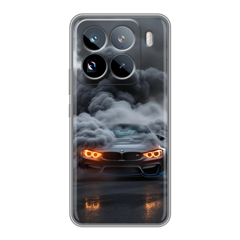Силиконовый чехол на Xiaomi 15 Pro с принтом BMW БМВ Силиконовый чехол на Xiaomi 15 Pro с принтом BMW БМВ