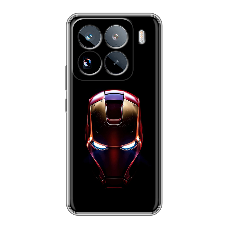 Силиконовый чехол на Xiaomi 15 Pro с принтом IronMan Железный человек Силиконовый чехол на Xiaomi 15 Pro с принтом IronMan Железный человек