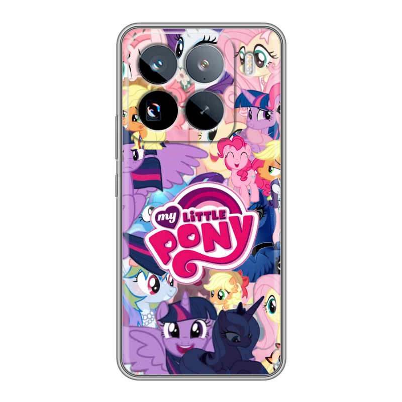 Силиконовый чехол на Xiaomi 15 Pro с принтом My little pony Дружба чудо Силиконовый чехол на Xiaomi 15 Pro с принтом My little pony Дружба чудо