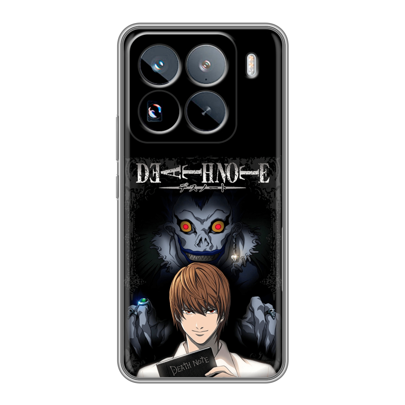 Силиконовый чехол на Xiaomi 15 Pro с принтом Death note Тетрадь смерти Силиконовый чехол на Xiaomi 15 Pro с принтом Death note Тетрадь смерти