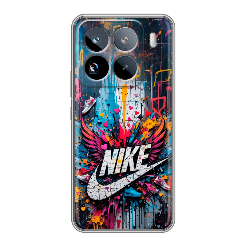 Силиконовый чехол на Xiaomi 15 Pro с принтом Nike Найк Силиконовый чехол на Xiaomi 15 Pro с принтом Nike Найк