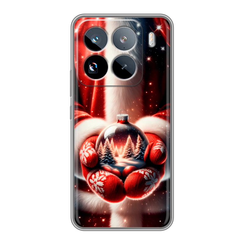 Силиконовый чехол на Xiaomi 15 Pro с принтом Новый год Силиконовый чехол на Xiaomi 15 Pro с принтом Новый год