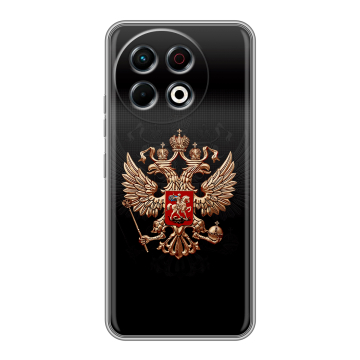 Силиконовый чехол на Tecno Spark 30 Pro с принтом Герб России Силиконовый чехол на Tecno Spark 30 Pro с принтом Герб России