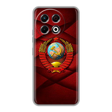 Силиконовый чехол на Tecno Spark 30 Pro с принтом Герб СССР Силиконовый чехол на Tecno Spark 30 Pro с принтом Герб СССР