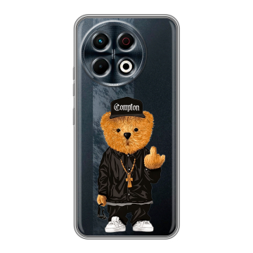 Силиконовый чехол на Tecno Spark 30 Pro с принтом Мишка Силиконовый чехол на Tecno Spark 30 Pro с принтом Мишка