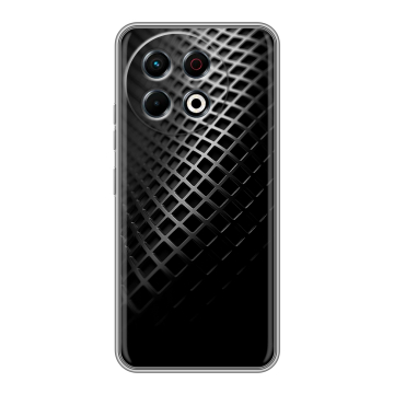 Силиконовый чехол на Tecno Spark 30 Pro с принтом Текстура металла