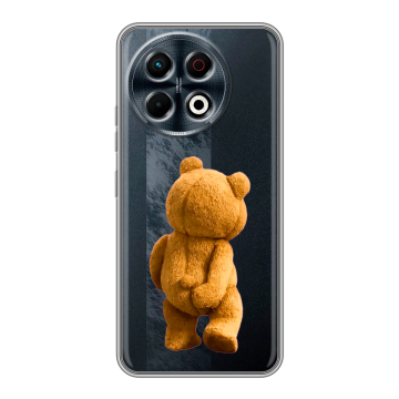 Силиконовый чехол на Tecno Spark 30 Pro с принтом Медведь