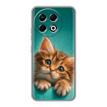 Силиконовый чехол на Tecno Spark 30 Pro с принтом котенок