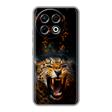 Силиконовый чехол на Tecno Spark 30 Pro с принтом Леопард