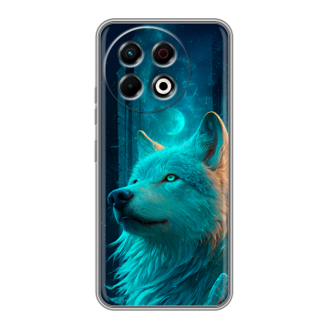 Силиконовый чехол на Tecno Spark 30 Pro с принтом бабочки саккура