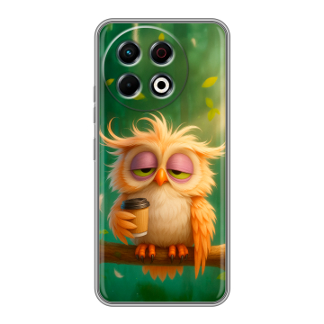 Силиконовый чехол на Tecno Spark 30 Pro с принтом сова